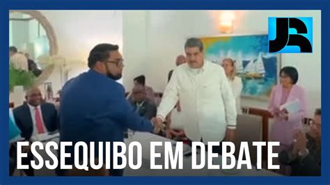 Nicol S Maduro E Presidente Da Guiana Se Re Nem Para Discutir O Futuro