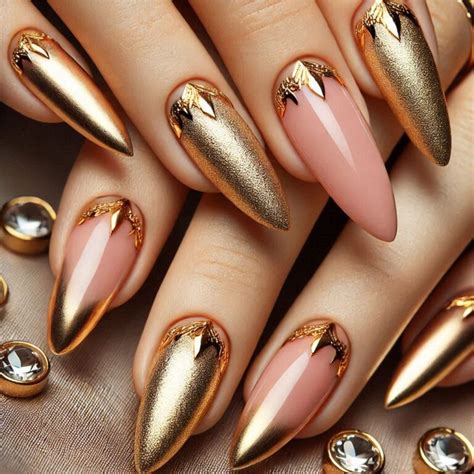 Classy Nude And Gold Nail Design Ideas To Elevate Your Look Style Zuri