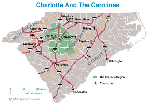 Printable Map Of North Carolina