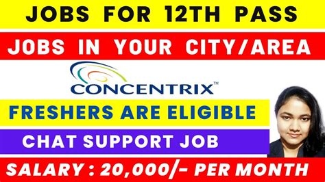 Concentrix Chat Support Job Pan India Hiring Jobs For Th Pass