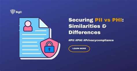 Securing Pii Vs Phi Similarities Differences Bigid