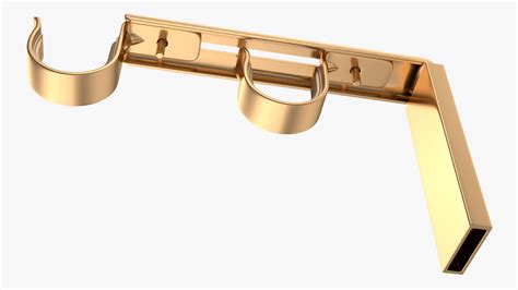 Gold Curtain Rods 3d Model 39 3ds Blend C4d Fbx Max Ma Lxo