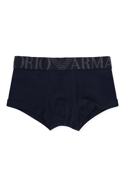 Emporio Armani Logo Waistband Boxers Navy