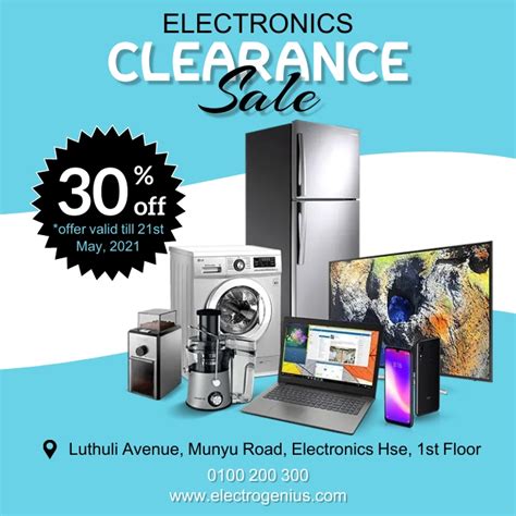 Electronics Sale Template Postermywall