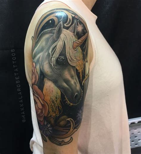 40 Inspiring Unicorn Tattoos With Meaning Art And Design