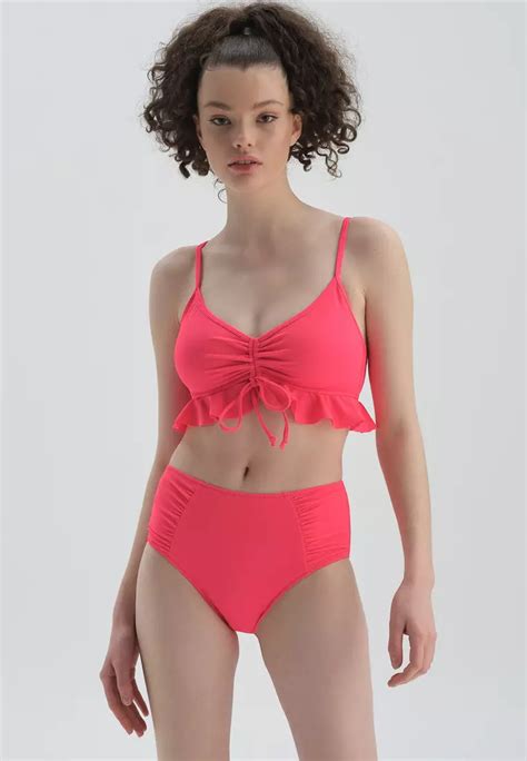 DAGİ Fuchsia Bikini Bottom Plain Beachwear for Women 2024 Buy DAGİ