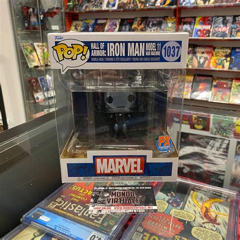 Funko Pop 1037 Hall Of Armor Iron Man Model 11 War Machine Px Exclusive Marvel Mondo Virtuale