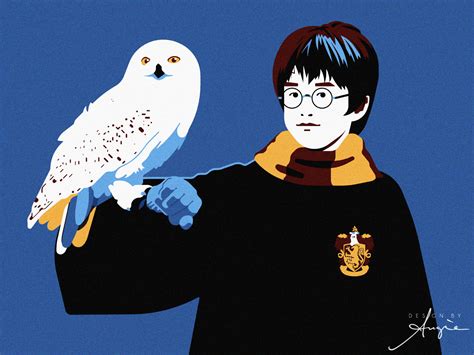 Daily Doodle Exercise Harry Potter And Hedwig By Angie Mathot On Dribbble