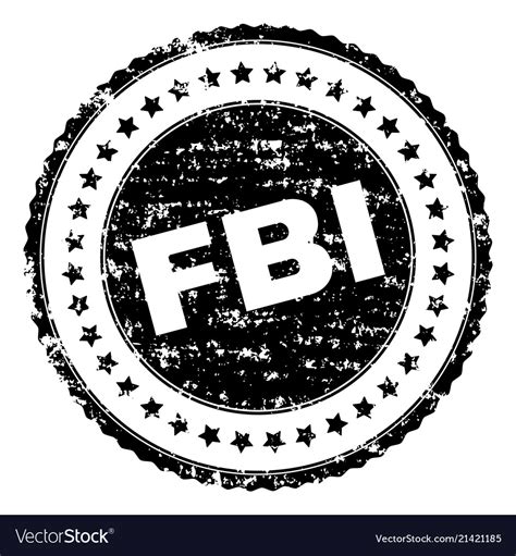 Grunge Textured Fbi Stamp Seal Royalty Free Vector Image