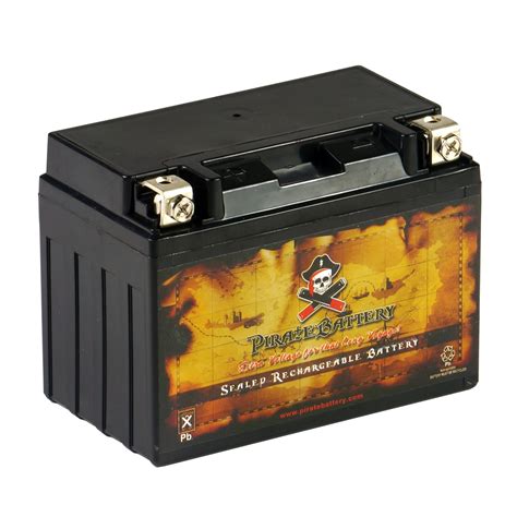 Pirate Battery Ytx Bs Bs Volt Ah Cca Motorcycle