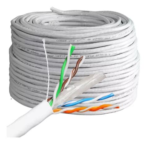 50 Metros Cable Utp Cat 6 Red Rj 45 Cca Premium Cober Envío gratis