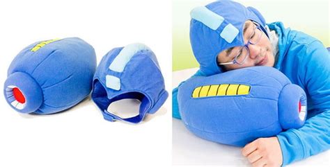 Mega Man Arm Cannon Pillow And Helmet Set - Design Miss