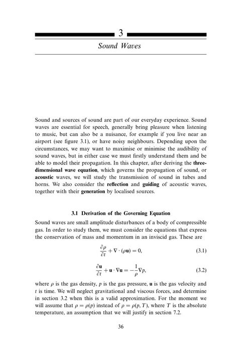 Equations For Sound Waves