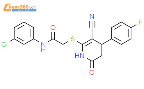 693228 26 1 Acetamide N 3 Chlorophenyl 2 3 Cyano 4 4 Fluorophenyl