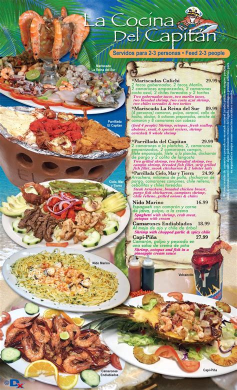 Arriba 75 Imagen Mariscos Mi Capitan Menu Abzlocal Mx