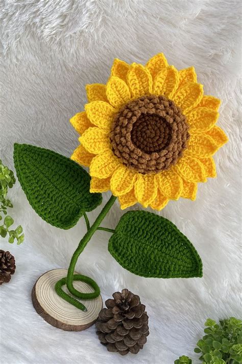 Crochet Sunflower How To Crochet Sunflower Tutorial Sunflower