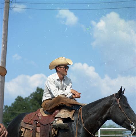 Cowboy On His Horse At Cowtown Daze The Portal To Texas History