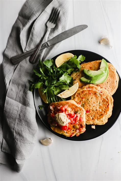 Savory Vegan Gf Chickpea Pancakes Recipe Veggiecurean