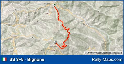 Karte Wp Bignone Rallye Sanremo Ciar Rallyekarte De