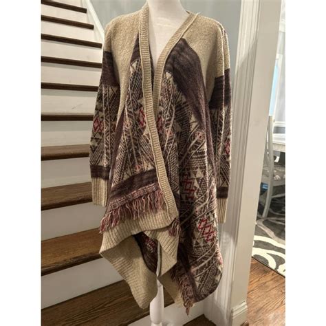 Knox Rose Sweaters Knox Rose Waterfall Fringe Bohemian Duster