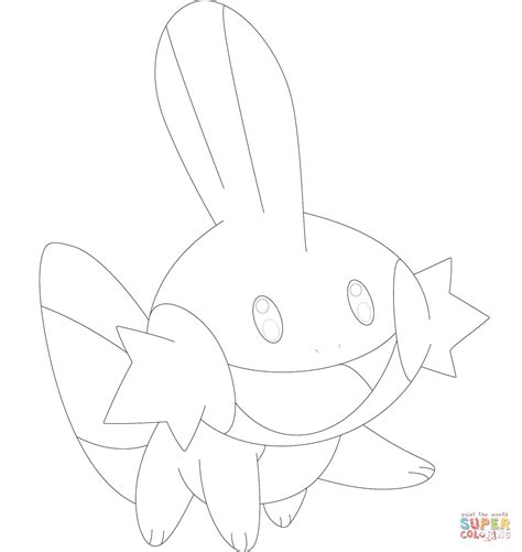 Pokemon Mudkip Coloring Pages At Free Printable