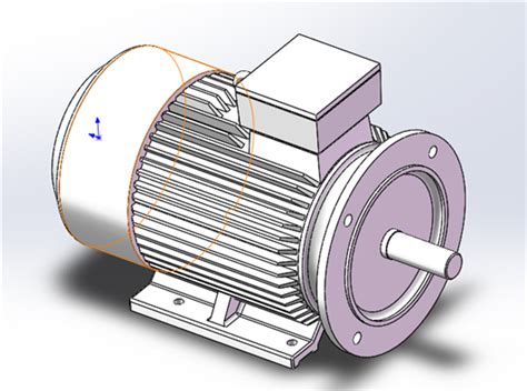 电机三维3d模型下载三维模型solidworks模型 制造云 产品模型