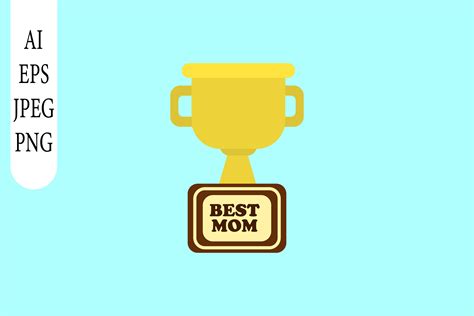 Best Mom Trophy Graphic by Jatmika Studio · Creative Fabrica