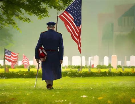 Premium Ai Image Respecting The Fallen On Veterans Day Soldier