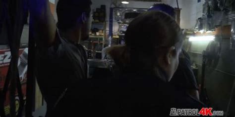 Milf Cops Make Mechanic Shop Owner Drill Their Naughty Cunts Tnaflix