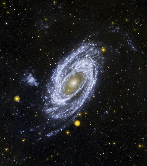 Apod 2007 May 15 Bright Spiral Galaxy M81 In Ultraviolet From Galex