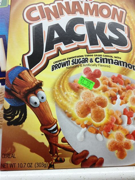 Hari Kondabolu's Tumblr Kingdom, I saw this box of Kellogg’s “Cinnamon Jacks” when...