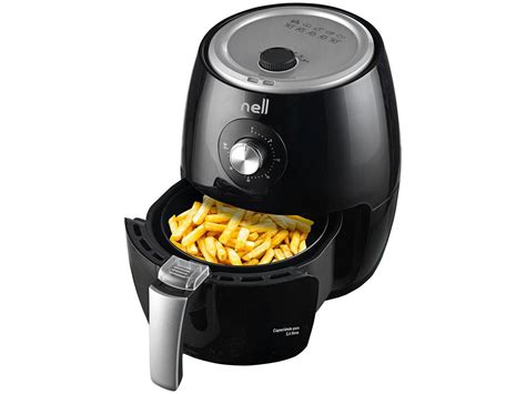 Fritadeira Elétrica Sem Óleoair Fryer Nell Smart Preta 24l Com