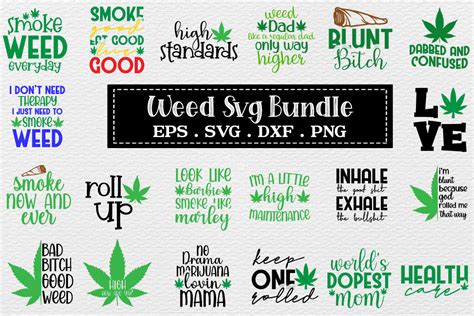 Weed Svg Bundle By Creativesvgzone Thehungryjpeg