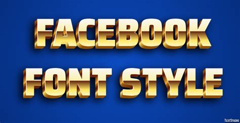 Facebook Font Style Text Effect and Logo Design Font