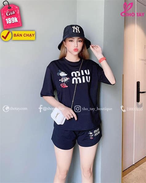 Set đồ Bộ Quần đùi áo Cộc Tay In Hình Miumiu đáng Yêu From Dưới 55kg Lazada Vn