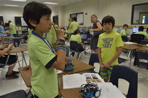 Robotics camp held at H.E. McCracken Middle School