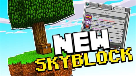 Best Skyblock Server In Mcpe Youtube