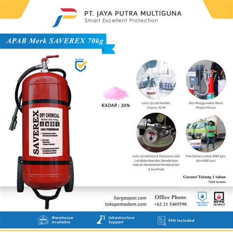 Jual Tabung Pemadam Api APAB Stored Pressure ABC Dry Chemical Powder 70