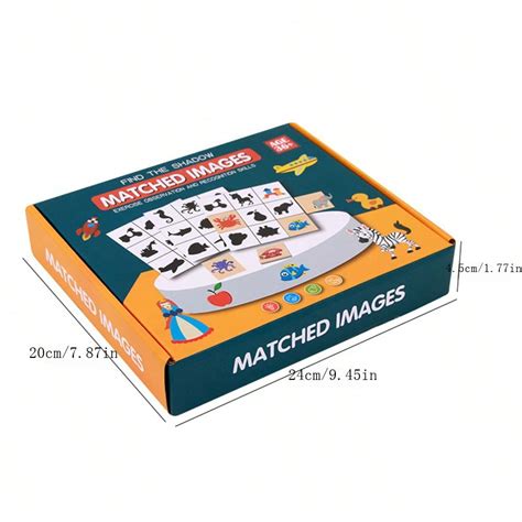 Childrens Educational Montessori Shadow Matching Game Toy Vegetable