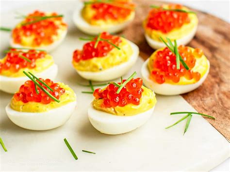 Salmon Caviar Deviled Eggs | KetoDiet Blog