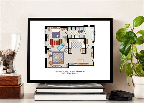 Sex And The City Floor Plan Carrie Bradshaw New York City Apartment