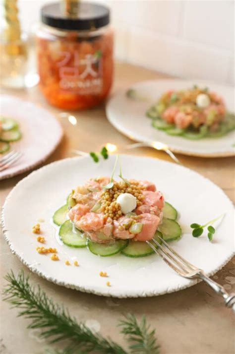 Zalm Tartaar Met Kimchi The Lemon Kitchen