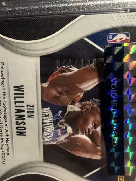 Zion Williamson Psa Panini Prizm Rookie Ghiaccio Viola Rc