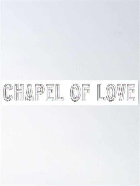 "Chapel Love - Retro Music Song Tittle Neon Art" Poster for Sale by ...