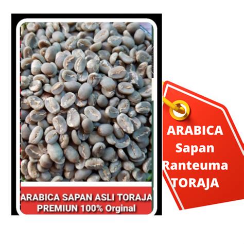 Jual Biji Kopi Arabica Sapan Toraja Grade Kg Kab Toraja Utara