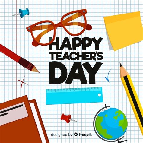 Creative World Teachers Day Background Design Vector Free Download