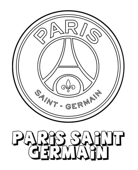 Coloriage Paris Saint Germain Football Club T L Charger Et Imprimer