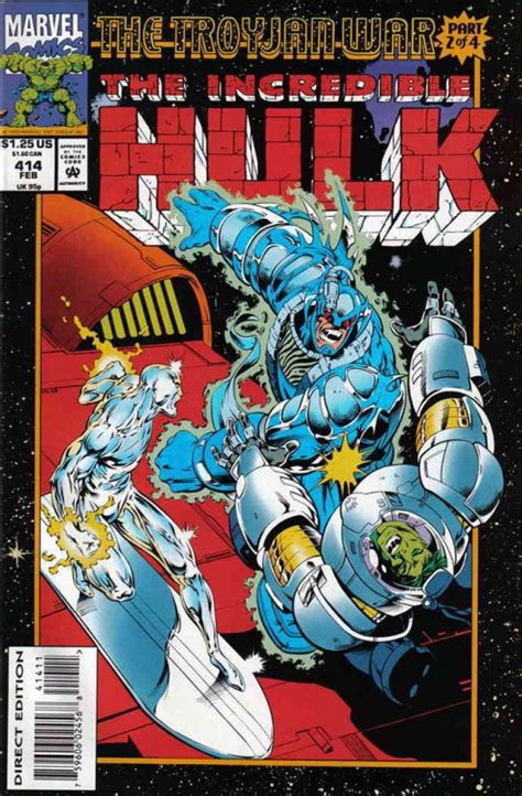 Incredible Hulk The 414 VF NM Marvel Troyjan War 2 Silver Surfer