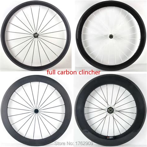 1pair New 700C 38 50 60 88mm Clincher Rims Road Bike 3K UD 12K Full