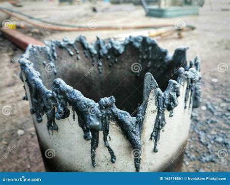 Welded Steel Burnt To Cut Steel By Using Gas To Burn Which Is A Steel